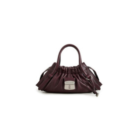 Sac à main Marc Jacobs Cristina en cuir nappa prune