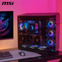Boîtier PC MSI MAG PANO 100L PZ ATX - Design Élégant avec Support GPU Vertical