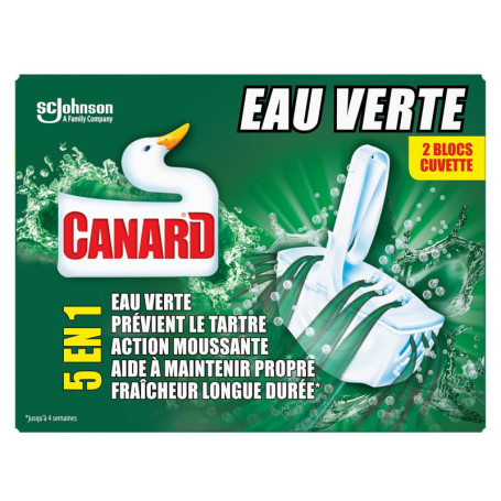Bloc WC Gel Parfumé 5en1 - Canard Eau Verte