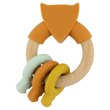 Anneau d'activité en bois et silicone Mr. Fox - Trixie