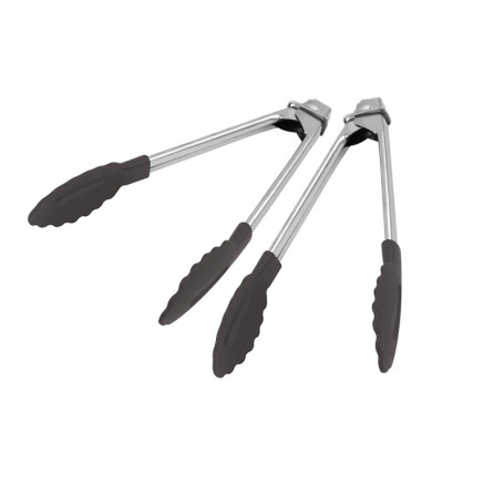 Lot de 2 mini pinces multifonctions Fackelmann - 18 cm, design ergonomique noir et argent
