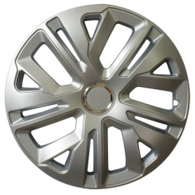 Enjoliveurs Universels CORA 15 Pouces - Lot de 4 en Gris Aluminium