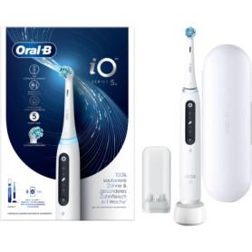Brosse à dents électrique Oral-B iO Series 5 - Blanc avec capteur de pression