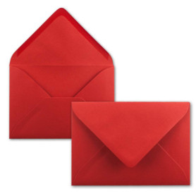 Mini Enveloppes Rouge FarbenFroh - 25 Pièces pour Cartes de Vœux et Cadeaux