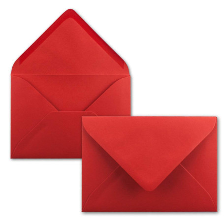Mini Enveloppes Rouge FarbenFroh - 25 Pièces pour Cartes de Vœux et Cadeaux