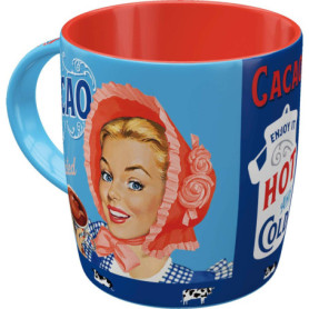 Tasse à café rétro Cacao Addicted en céramique - 330 ml Nostalgic-Art