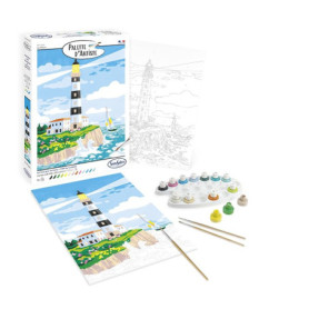 Palette d'Artiste Sentosphère - Peinture par Numéros Multicolore - 16 Couleurs Beaux Arts