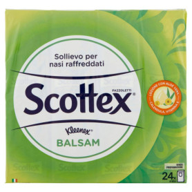 Mouchoirs Balsam Scottex - Étui de 24 Pièces Infusés