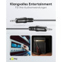 Câble Audio AUX Stéréo 3,5mm - 1,5m Noir