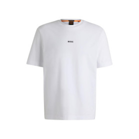 T-Shirt en Coton Stretch BOSS pour Hommes avec Logo Imprimé