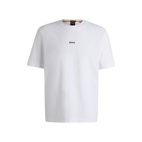 T-Shirt en Coton Stretch BOSS pour Hommes avec Logo Imprimé