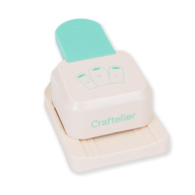 Perforatrice 3 en 1 Craftelier pour Étiquettes - Idéale pour Scrapbooking