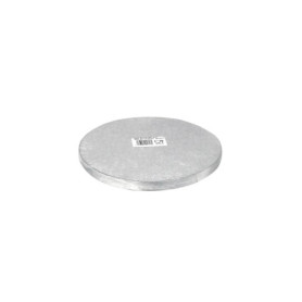 Base de Gâteau Ronde en Carton Argenté Ø 20cm - Élégante et Durable