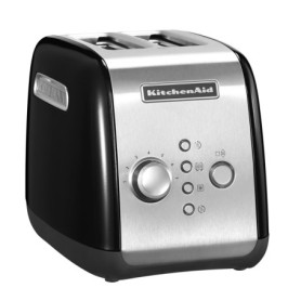 Grille-Pain Compact KitchenAid 2 Tranches Noir Onyx avec Fonction Maintien au Chaud