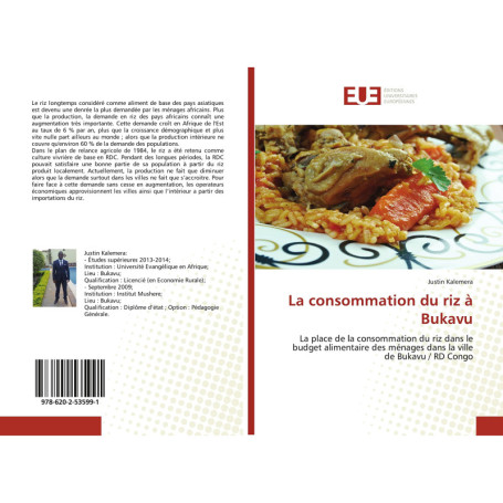La consommation du riz à Bukavu : Impact sur le budget des ménages en RDC