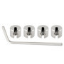 EMSea Lot de 4 Clips de Fixation en Acier Inoxydable pour Câbles M4
