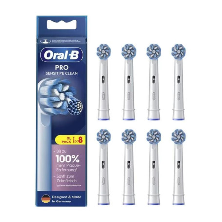Oral-B Pro Sensitive Clean - Lot de 8 Brossettes de Rechange Douces
