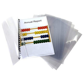 Pavo - Boîte de 100 Couvertures de Reliure A4 Transparent en Polypropylène