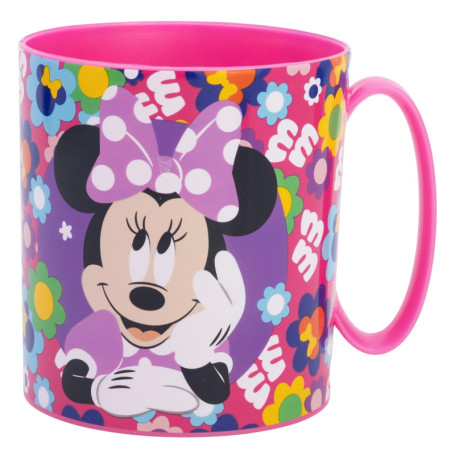 Tasse en plastique Minnie réutilisable - 390 ml pour micro-ondes