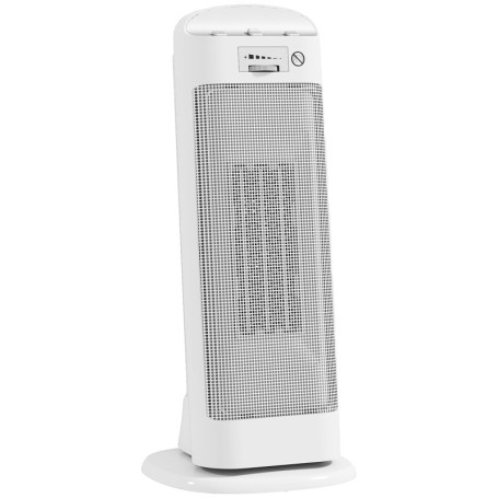 HOMCOM Radiateur Électrique Soufflant Céramique 2000W avec Thermostat et Oscillation