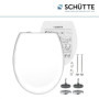 Abattant WC Schütte avec Système d'Abaissement Automatique - Couvercle Amovible