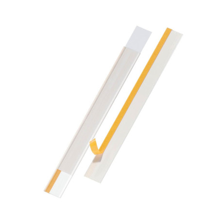 Porte-étiquettes adhésifs SCANFIX 1000 x 62 mm - Boîte de 25 pièces - Transparent