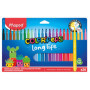 Feutres Color'Peps Long Life Maped - 24 Couleurs Lavables et Résistants