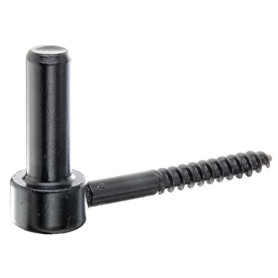 Gond à visser en J - Kit de 10 crochets noirs pour portes et portails