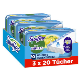 Chiffons Lave-Vaisselle Swiffer au Parfum de Citron - 60 Unités