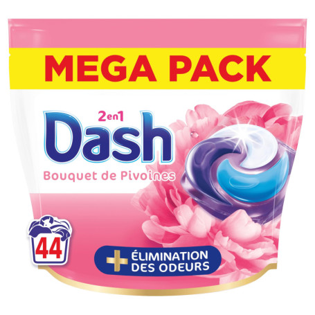 Dash 2en1 PODS Bouquet de Pivoines - Lessive Capsules 44 Lavages