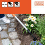 Cultivateur Extensible BLACK+DECKER avec Râteau et Houe - Outil de Jardin Ajustable