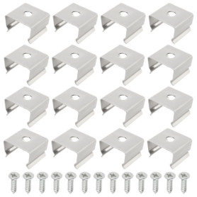 EMSea Clips de Montage en Acier Inoxydable pour Bandes LED - Lot de 50