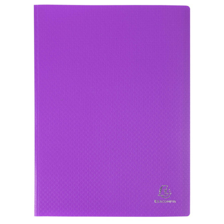 Protège-documents Exacompta OPAK 80 pochettes A4 - Couverture violet