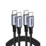 UGREEN Câble USB C vers USB C 100W - Charge Rapide 5A 20V - Lot de 2 (3M)
