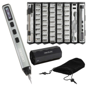 Cecotec Tournevis Électrique Précision 5000 Infinity - Kit de 128 Pièces avec Embouts et Étui