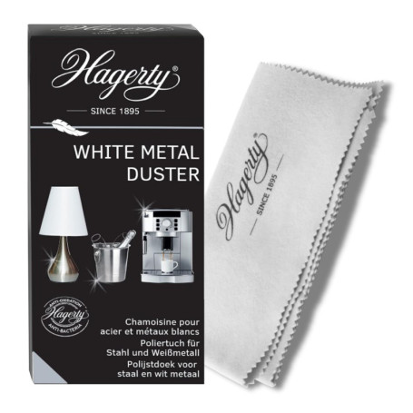 Chiffon de Nettoyage en Coton Hagerty pour Métal Blanc - Effet Anti-Traces