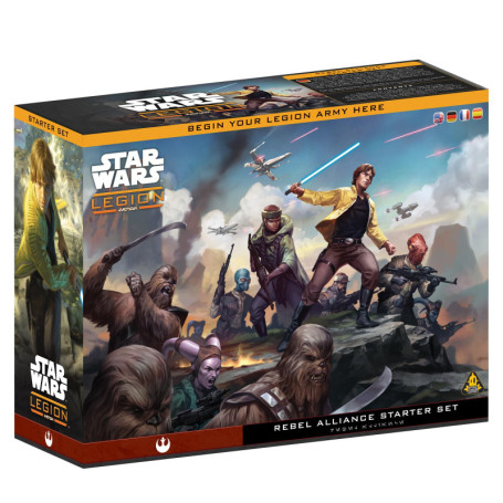 Asmodee Star Wars™: Legion - Boîte de Démarrage Alliance Rebelle avec Luke Skywalker