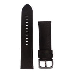 Bracelet de Montre Emporio Armani en Cuir Noir 22mm pour AR2461