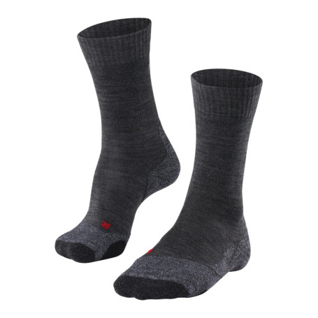 Chaussettes de Randonnée FALKE TK2 Explore M SO en Laine Mérinos - Anti-Ampoule, Gris 42-43