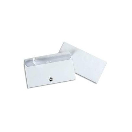 Boîte de 500 Enveloppes Recyclées DL - GPV, 110x220 mm avec Fenêtre