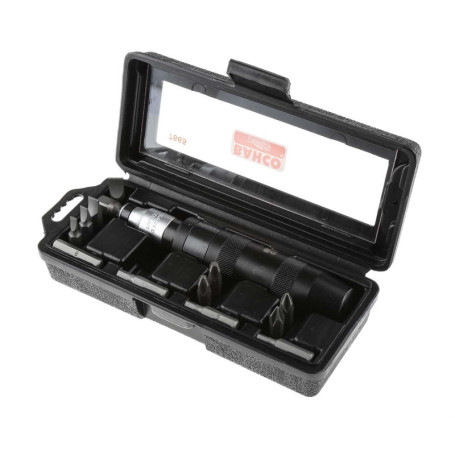 Bahco 7865 - Jeu de Tournevis à Frapper 15 Pièces en Boîte Métallique