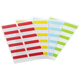 Lot de 72 Marque-pages Autocollants Djois - Onglets Repositionnables Couleurs Assorties