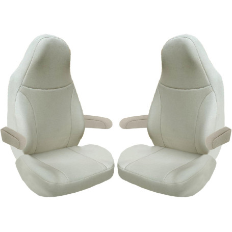 Housses de Siège sur Mesure pour Camping-Car Fiat Ducato - Beige