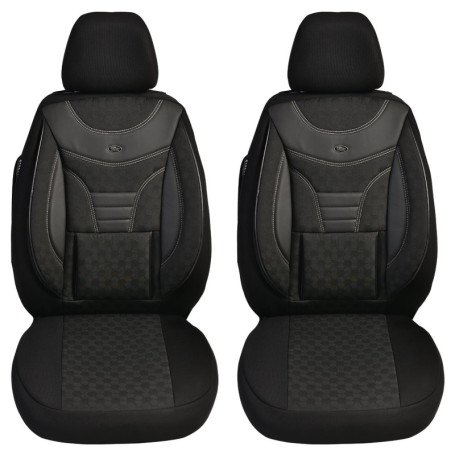 Housses de Siège sur Mesure pour VW Caddy 4 - Lot de 2 en Noir