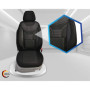 Housses de Siège sur Mesure pour VW Caddy 4 - Lot de 2 en Noir
