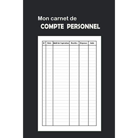 Carnet de Suivi des Dépenses et Recettes - 151 Pages Pratiques