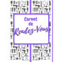 Carnet de Rendez-Vous A4 pour Coiffeurs et Salons de Beauté - 110 Pages