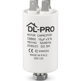 Condensateur Universel 15 µF 450 V avec Connecteurs AMP pour Électroménagers