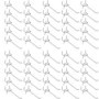 Youery Lot de 50 Crochets Muraux pour Panneaux Perforés - Idéal pour Magasins et Salles d'Outils