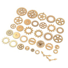 Kit d'Engrenages Steampunk Tiardey - 50g de Roues Métalliques pour Bricolage et Bijoux